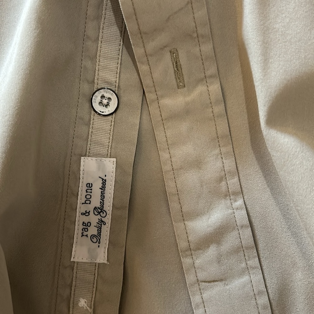 Rag & Bone Long Sleeve Button Down Short, Size L,… - image 5